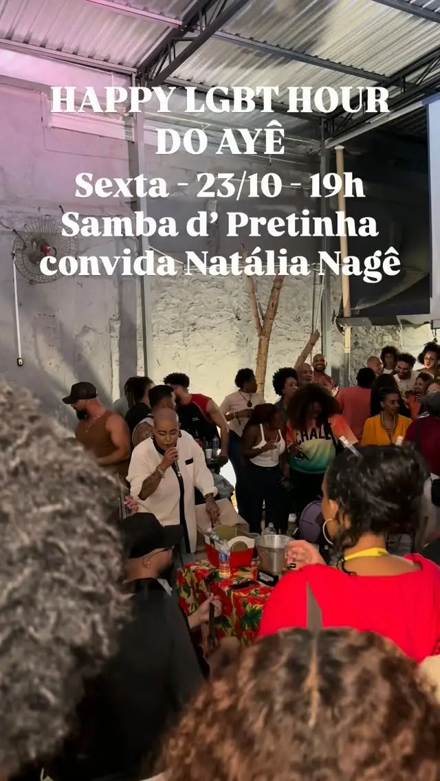 Flyer de Samba d' Pretinha, Natália Nagê e DJ Gau Alves