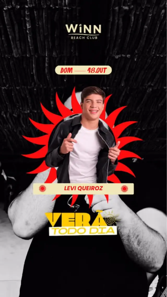 Flyer de Levi Queiroz