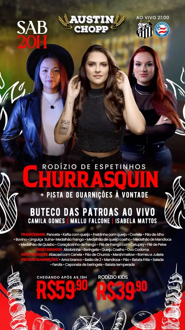 Flyer de Buteco das Patroas