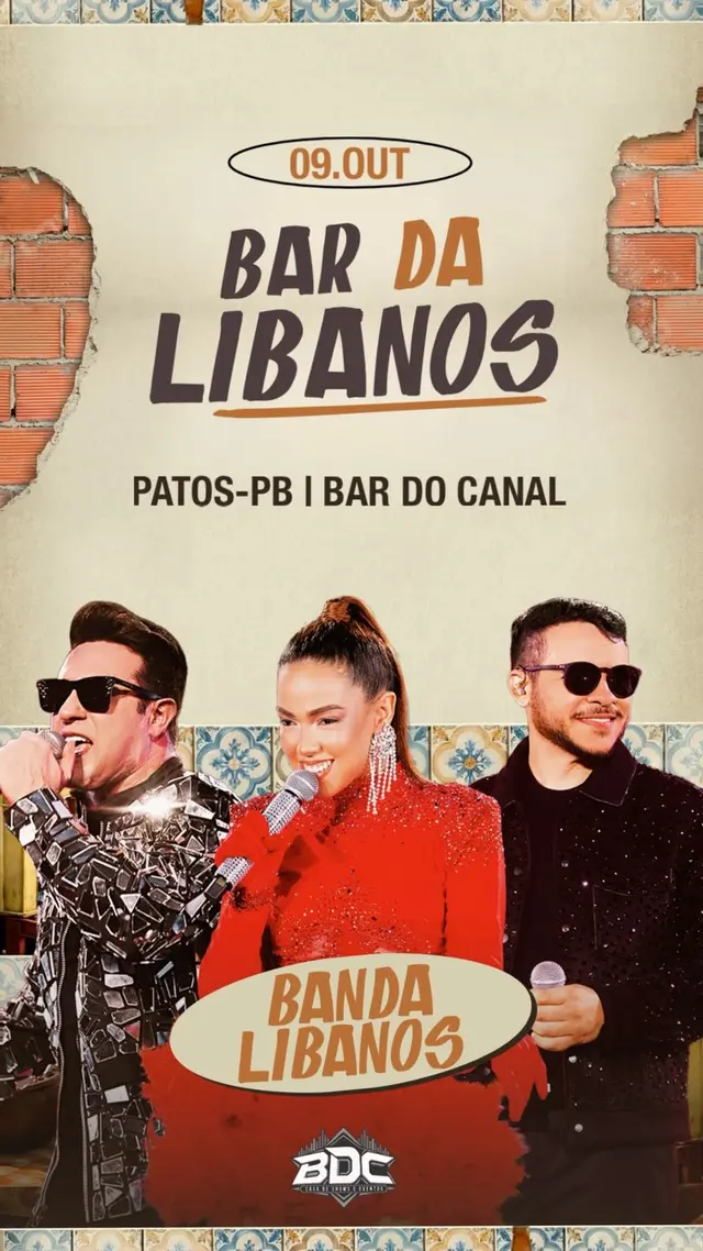 Flyer de Banda Libanos