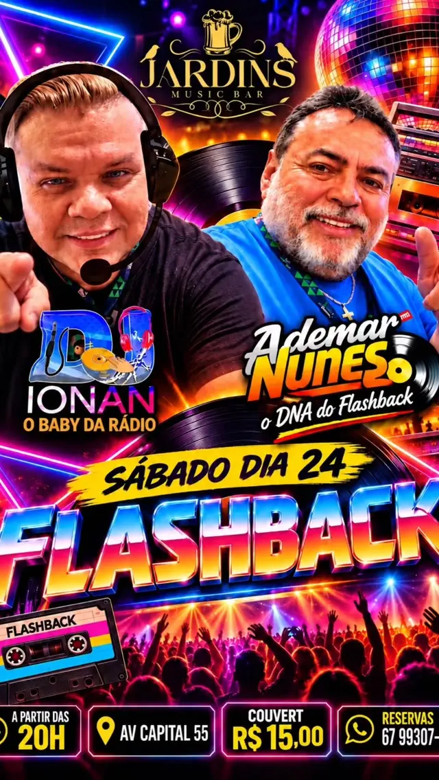 Flyer de DJ Insonia e DJ Ademar