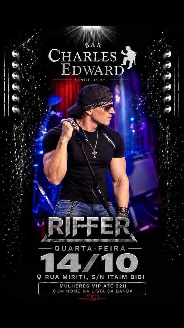 Flyer de Riffer Thiago Ribeiro