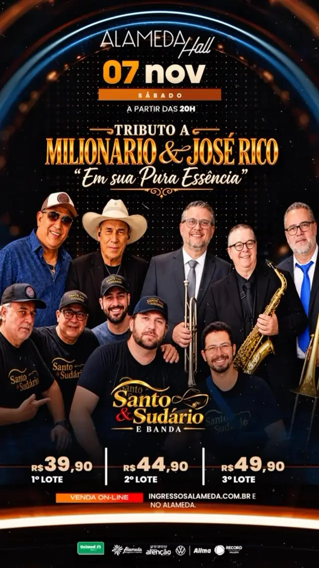 Flyer de Santo & Sudário e Banda