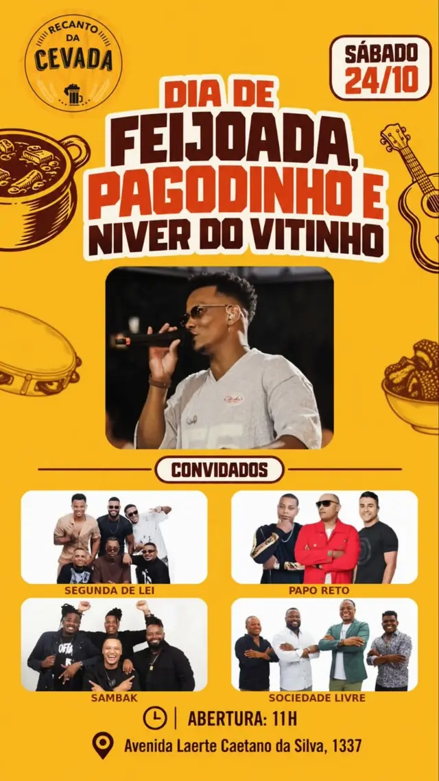 Flyer de Vitinho Oliveira