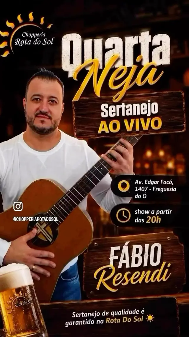 Flyer de Fábio Resendi