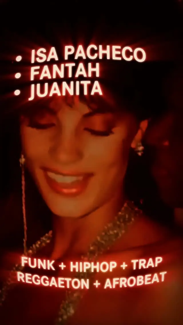 Flyer de Fantah, ISA PACHECO e Juanita