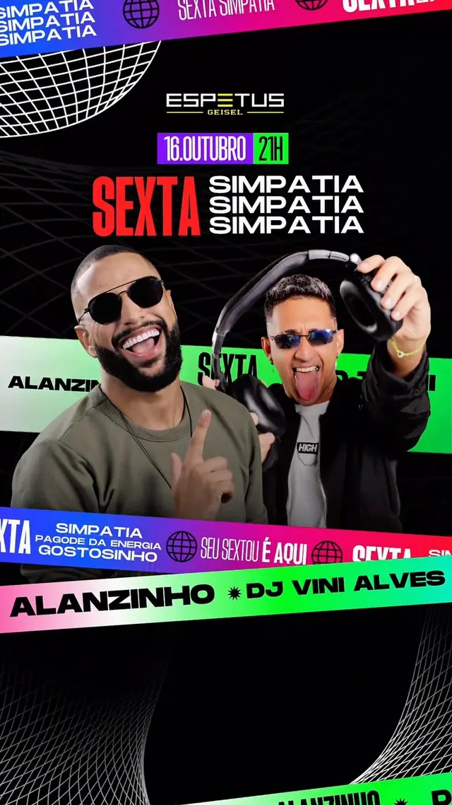 Flyer de Alan Barbosa, Vini Alves e Alanzinho