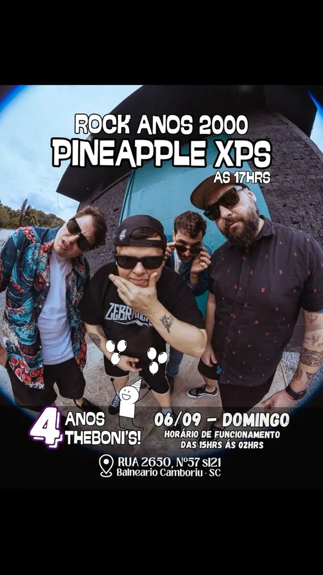 Flyer de Pineapple XPS e Banda Vamo Dale
