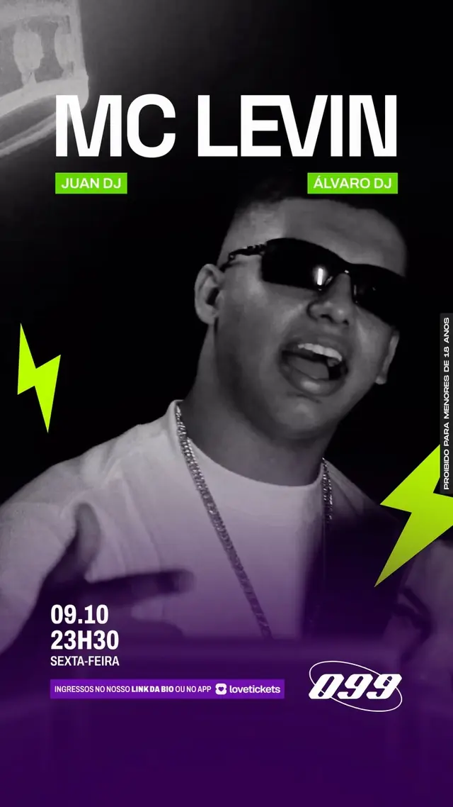 Flyer de MC Levin