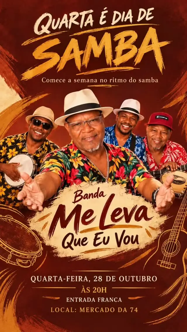 Flyer de Me Leva Que Eu Vou