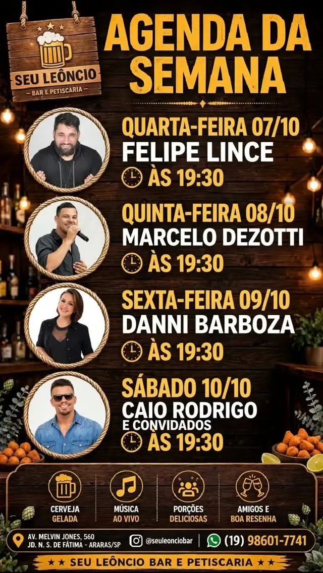 Flyer de Felipe Lince
