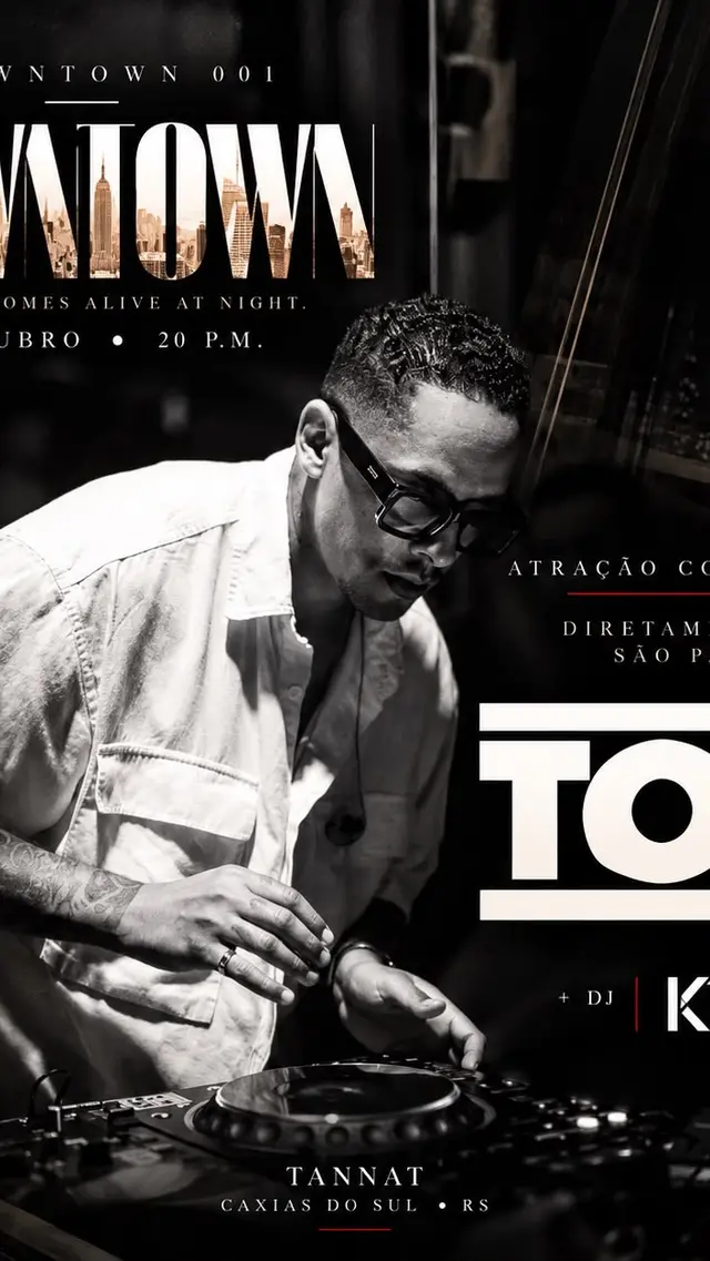 Flyer de DJ Tom