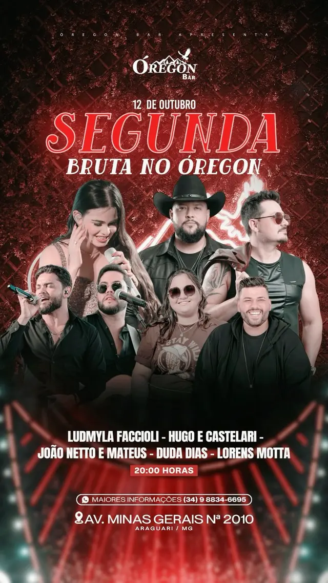 Flyer de Ludmyla Faccioli, João Netto & Mateus e mais 3 artistas
