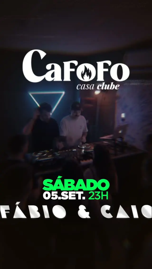 Flyer de Fábio Simões e Caio Borghi