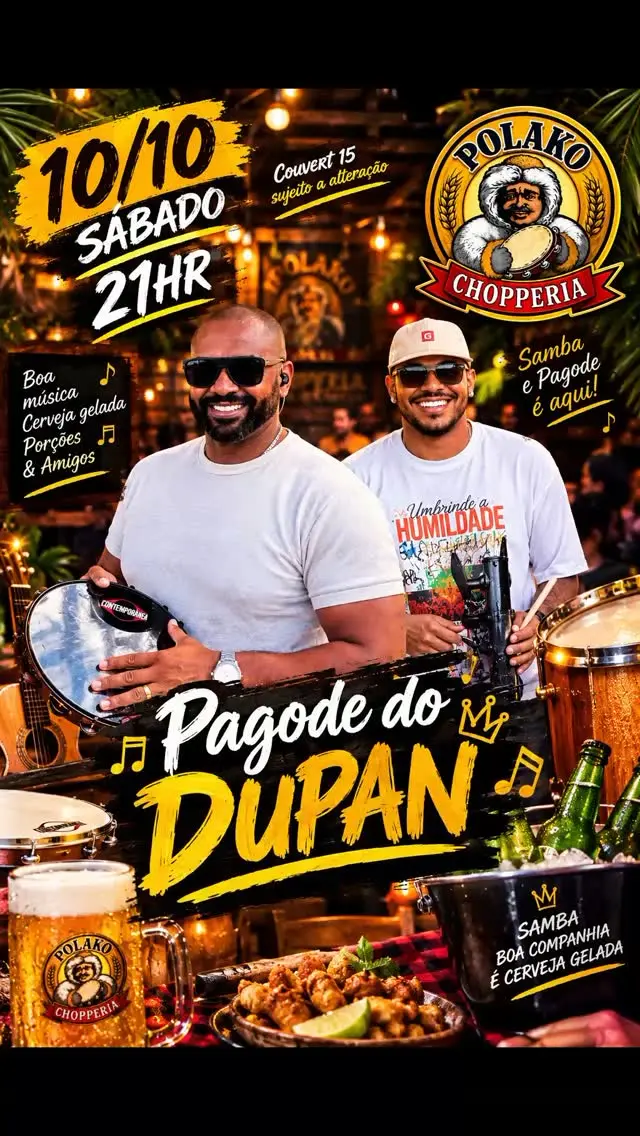 Flyer de Pagode do Dupan