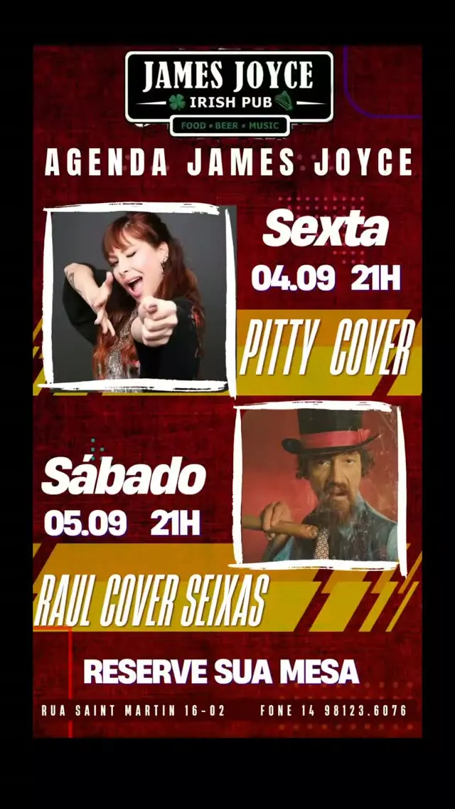 Flyer de Raul Seixas Cover com Banda Caroço de Manga e Banda Caroço de Manga