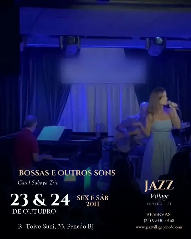 Flyer de Carol Saboya Trio