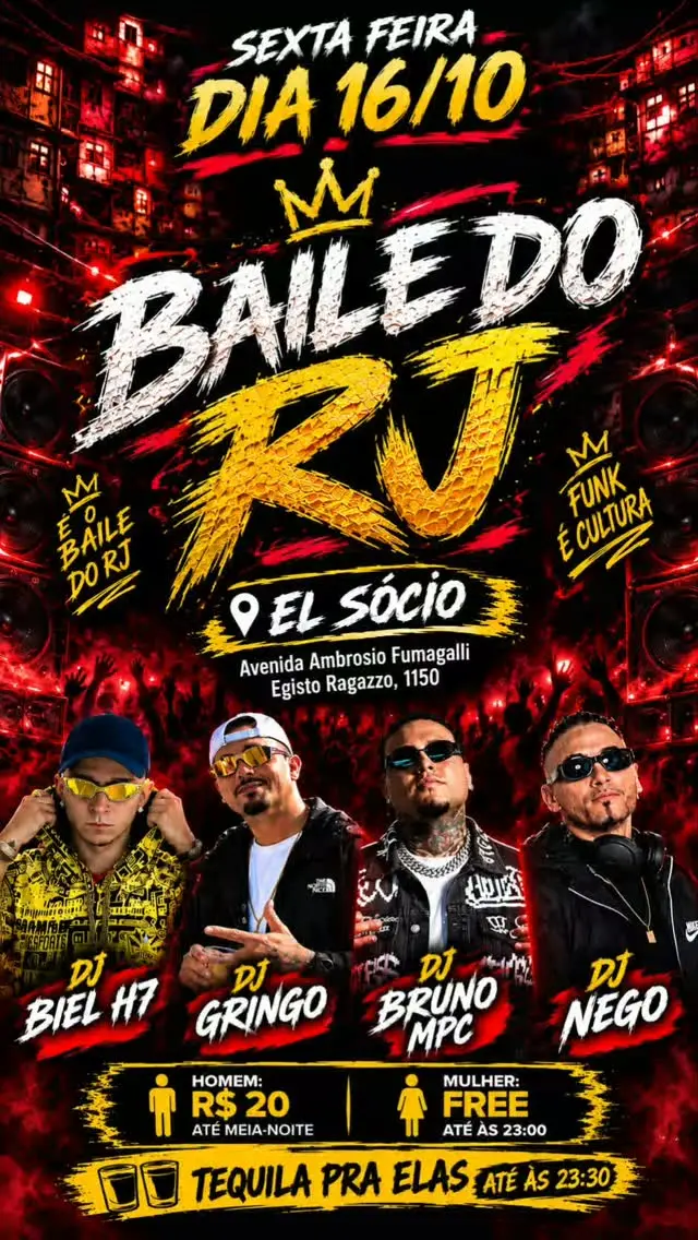Flyer de DJ Gringo.019, DJ Bruno MPC e mais 3 artistas