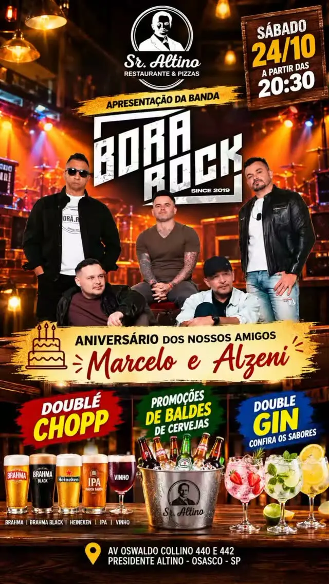 Flyer de Bora Rock