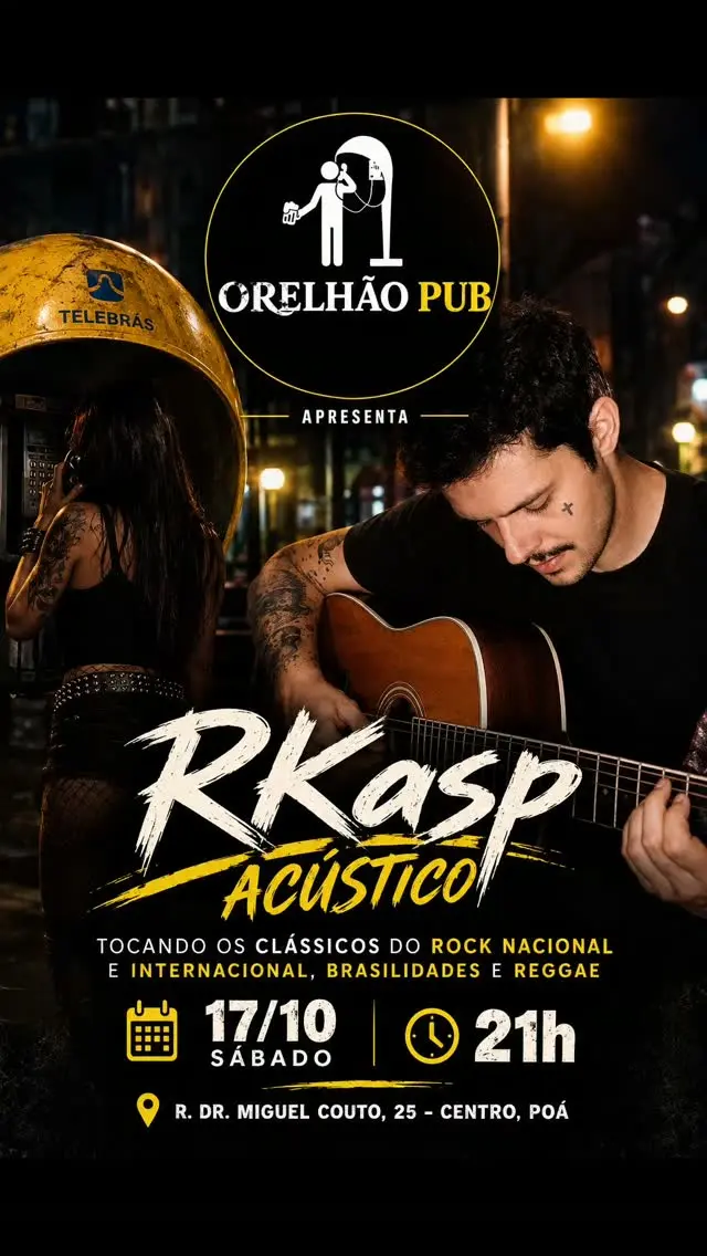 Flyer de Renato Kasparian (RKasp) e RKasp Acústico