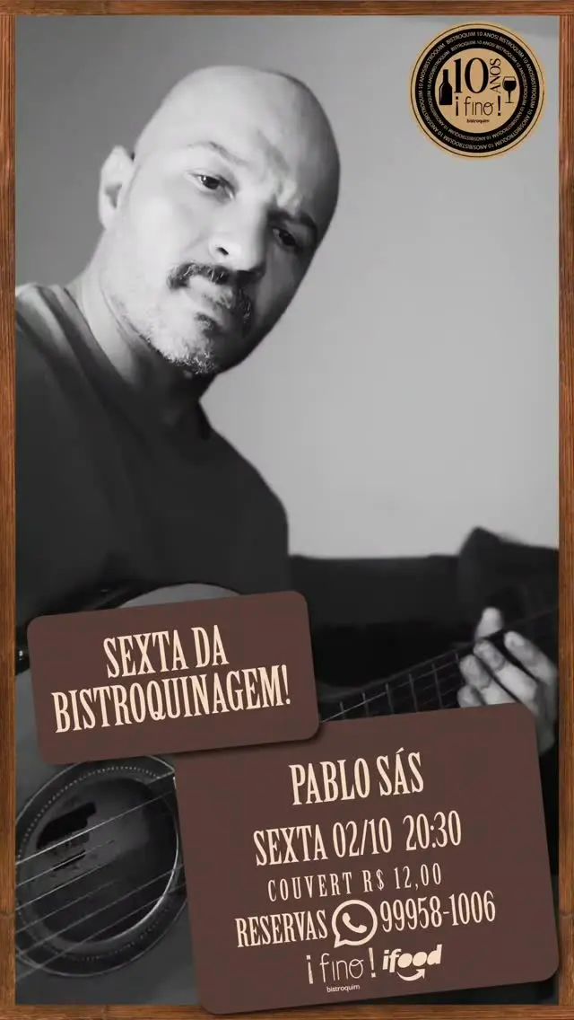 Flyer de Pablo Sás