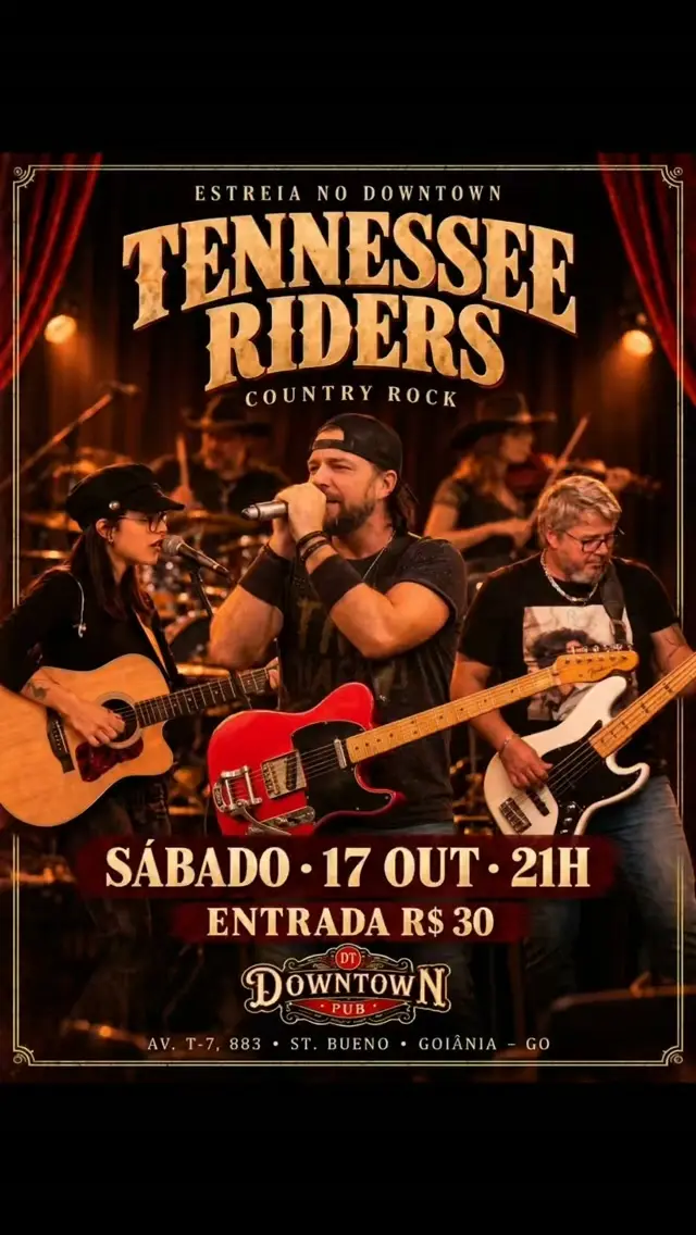 Flyer de Sérgio Freitas e Tennessee Riders