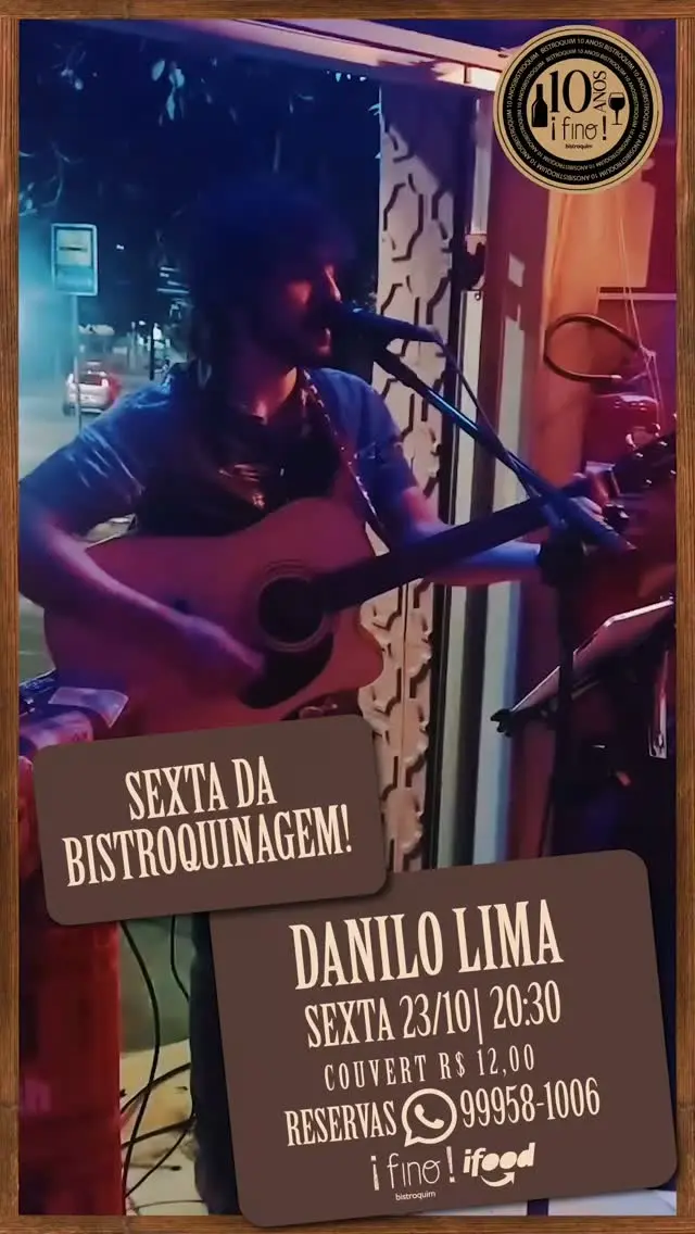 Flyer de Danilo Lima
