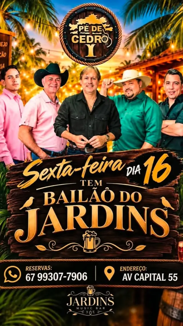 Flyer de Grupo Pé de Cedro e Grupo Laço Aberto
