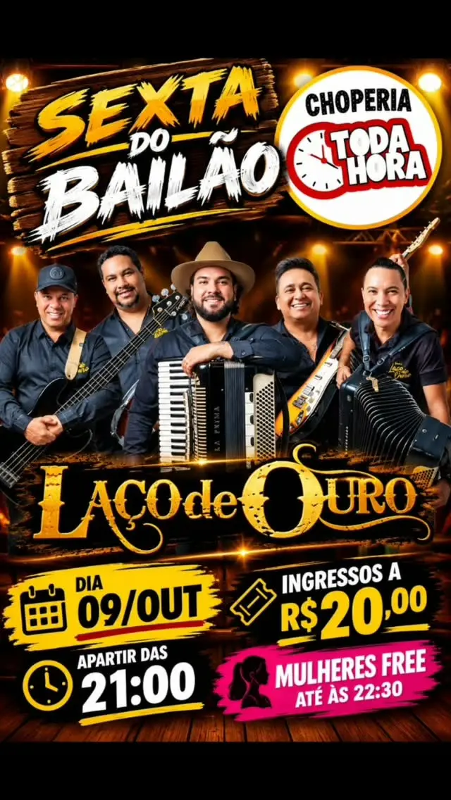 Flyer de Laço de Ouro