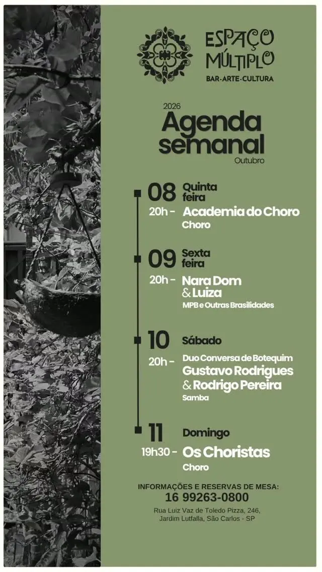 Flyer de ACADEMIA DO CHORO