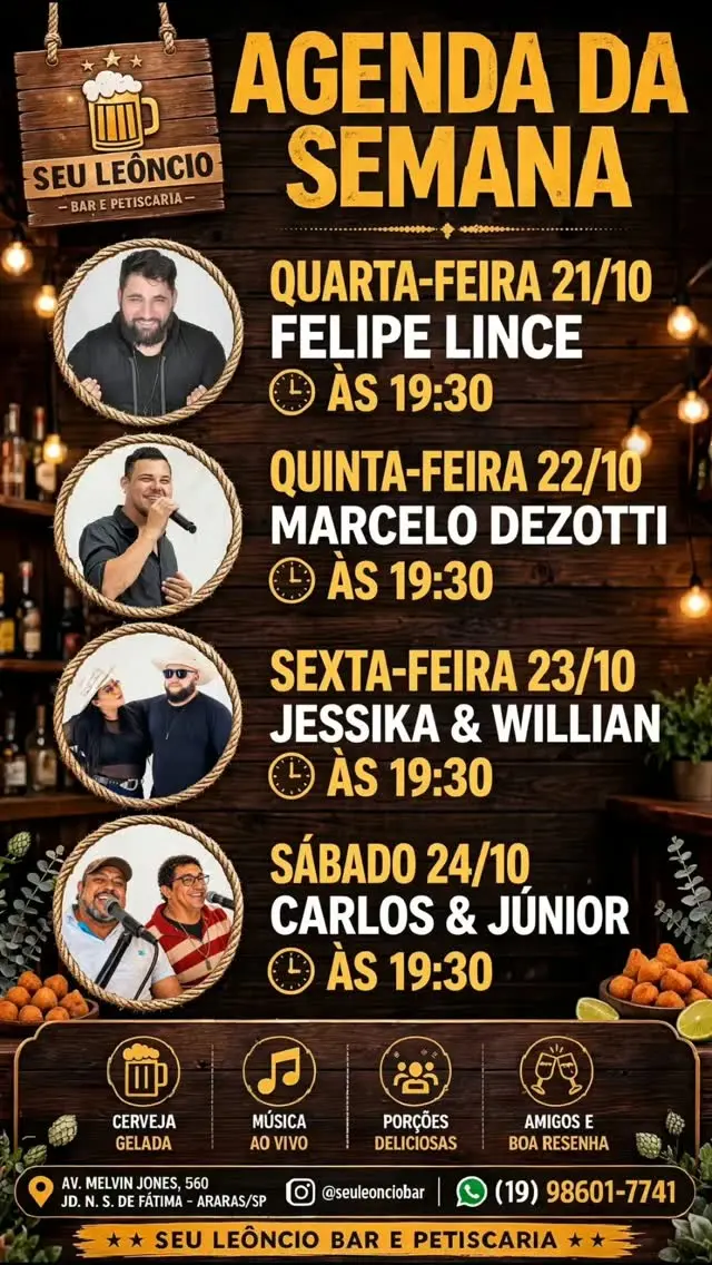 Flyer de Felipe Lince