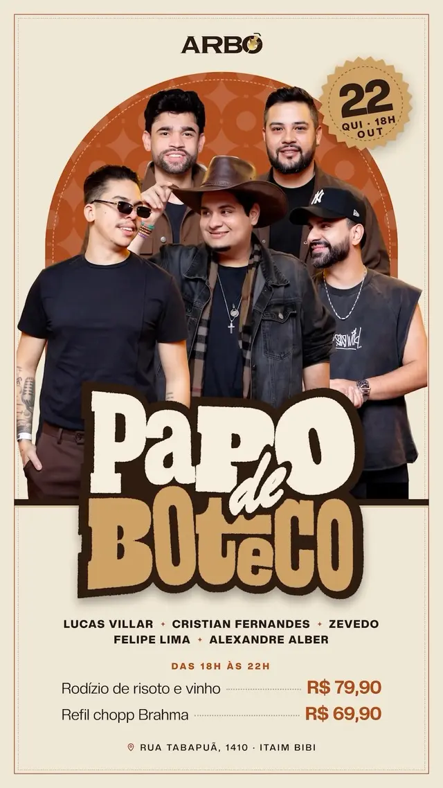 Flyer de Alexandre Alber, Felipe Lima e mais 3 artistas