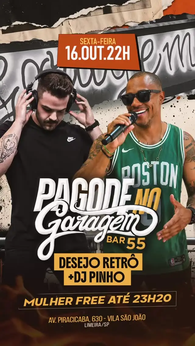 Flyer de DESEJO RETRO e DJ Pinho