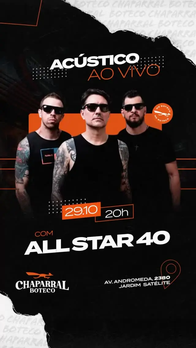 Flyer de Banda All Star 40