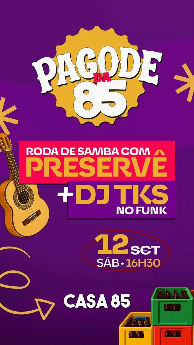 Flyer de grupopreserve.ofc, eudjtks, DJ TKS e Preservê