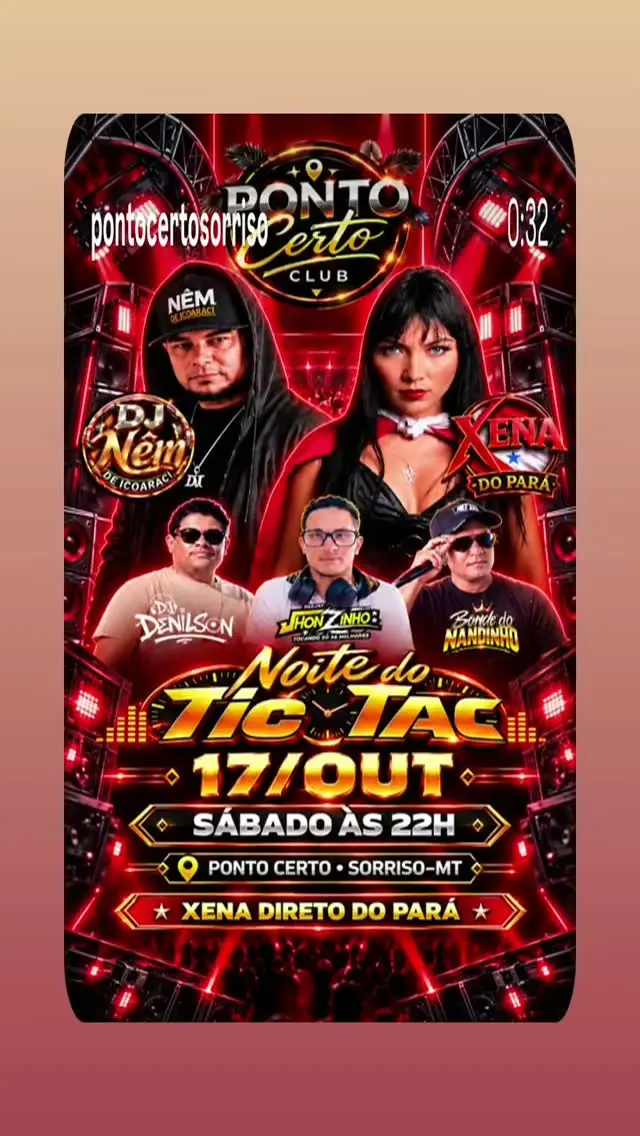 Flyer de DJ Nêm, DJ Denilson, Jhoninho e mais 2 artistas