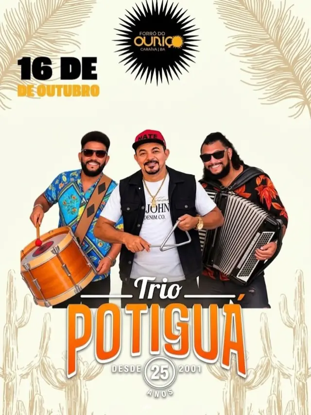 Flyer de Trio Potiguá