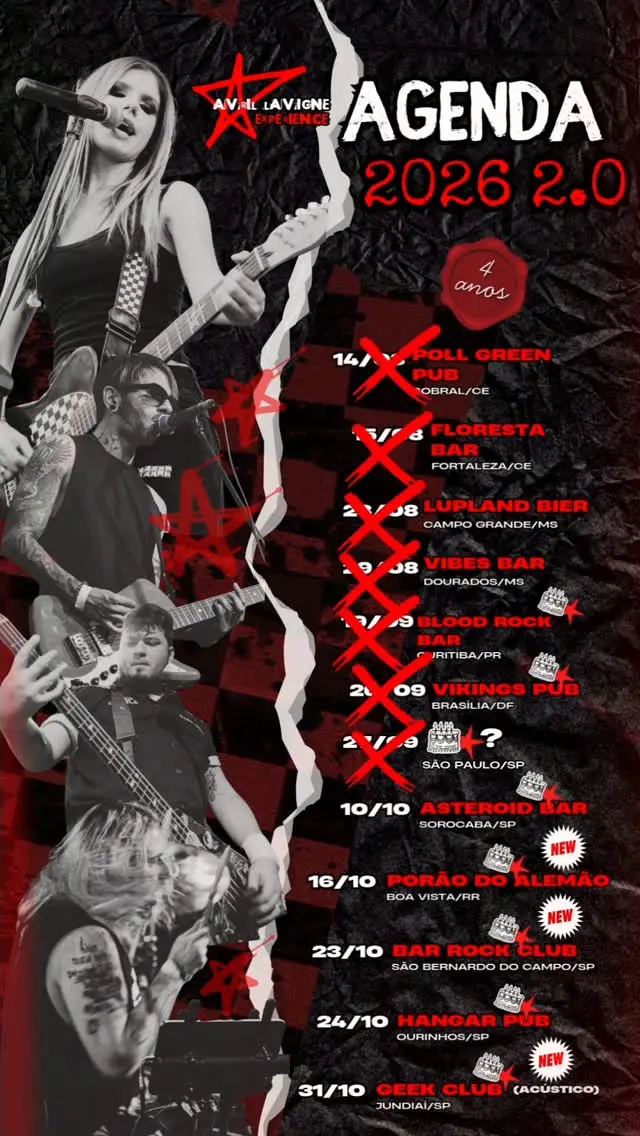 Flyer de Avril Lavigne Experience