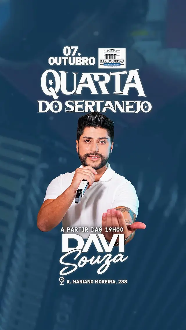 Flyer de Davi Souza