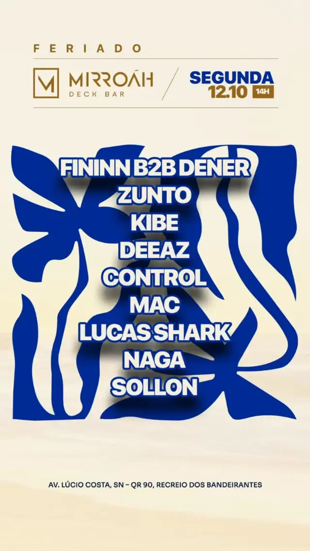 Flyer de DeeaZ, SOLLON, NAGA, LUCAS SHARK e mais 5 artistas