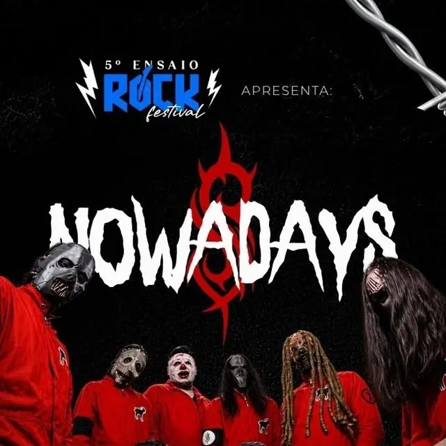 Flyer de Nowadays e Slipknot Cover
