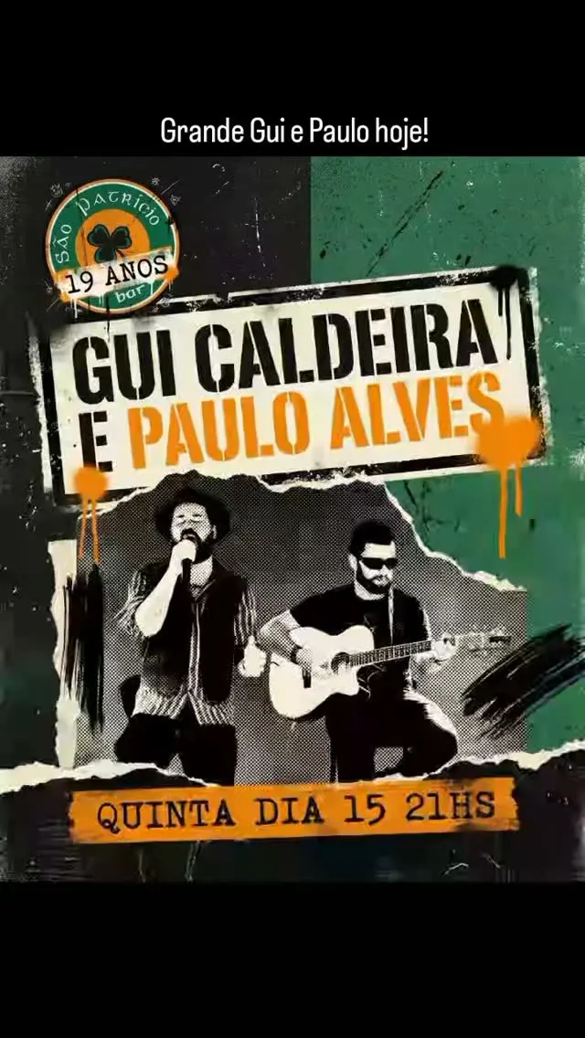 Flyer de Paulo e Grande Gui