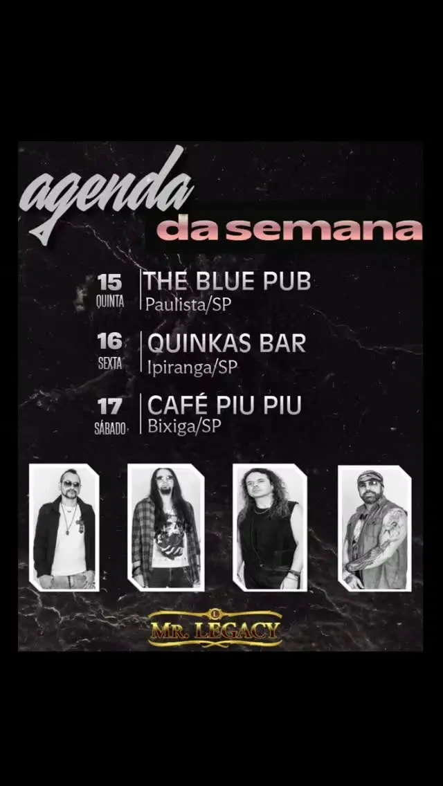 Flyer de Banda Mr. Legacy