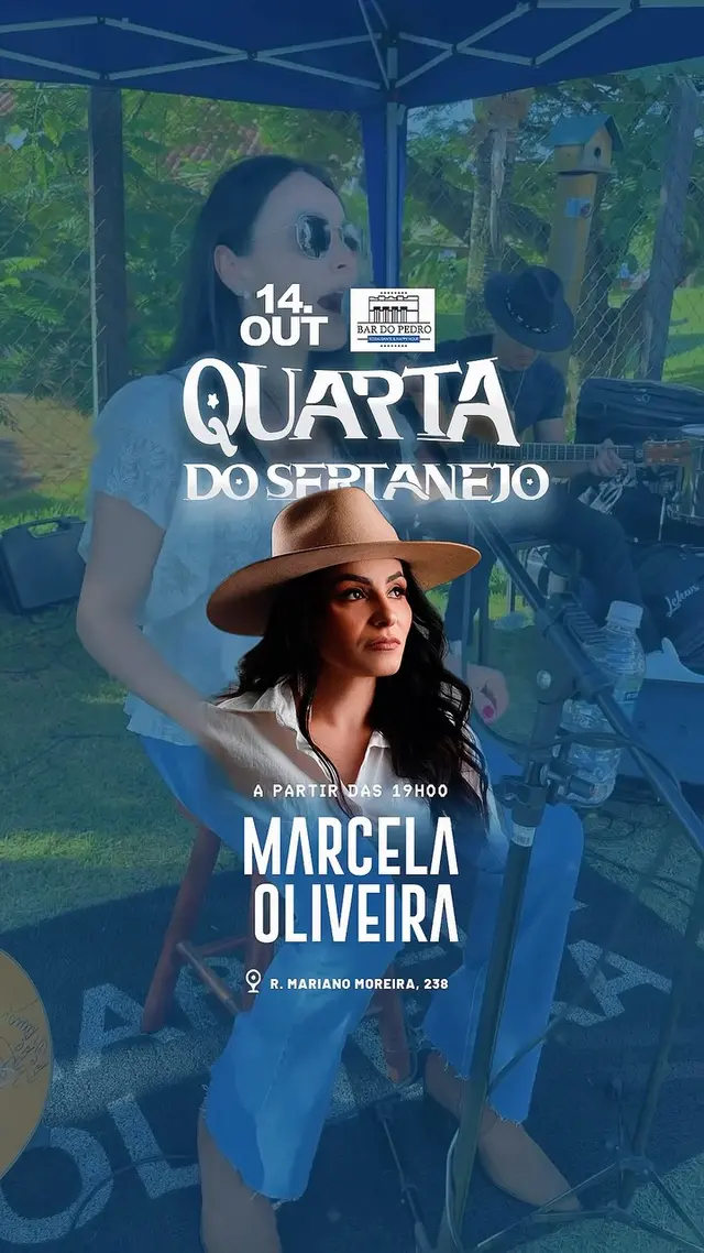 Flyer de Marcela Oliveira