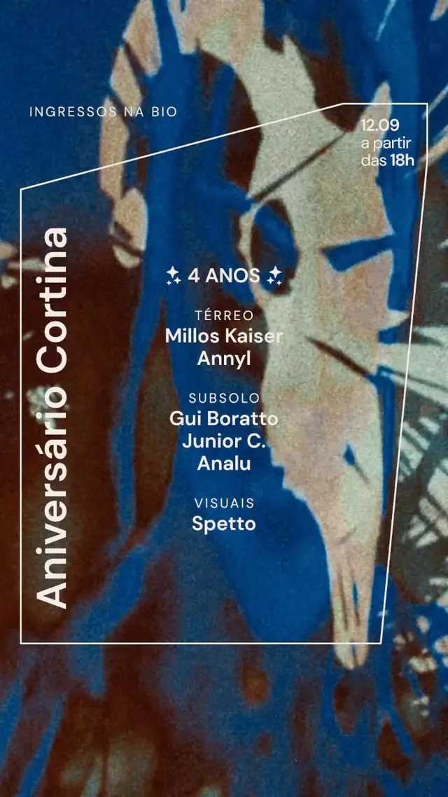 Flyer de Junior C, Millos Kaiser, Annyl, Gui Boratto e Analu