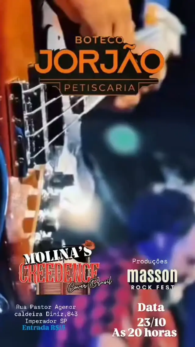 Flyer de Molina's Creedence Cover Brasil