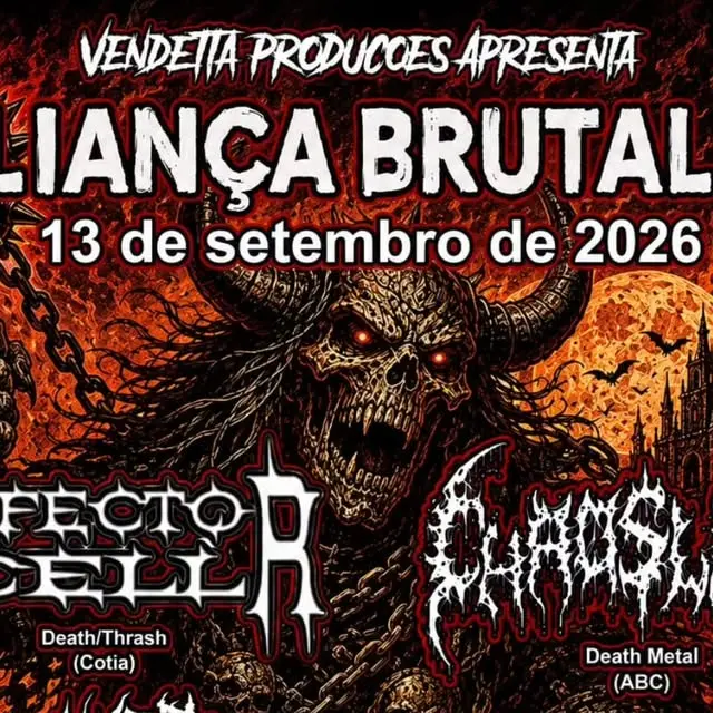 Flyer de Infector Cell, Chaoslace, Maldita Ambição e älä kumarra