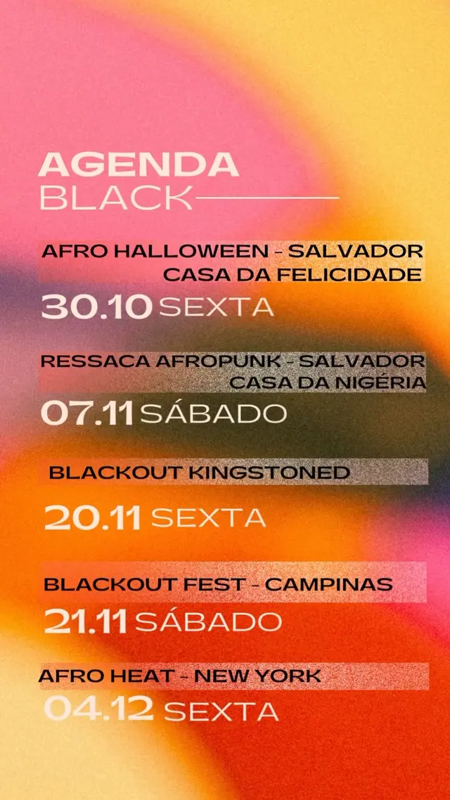 Flyer de Blackout e Blackoutt
