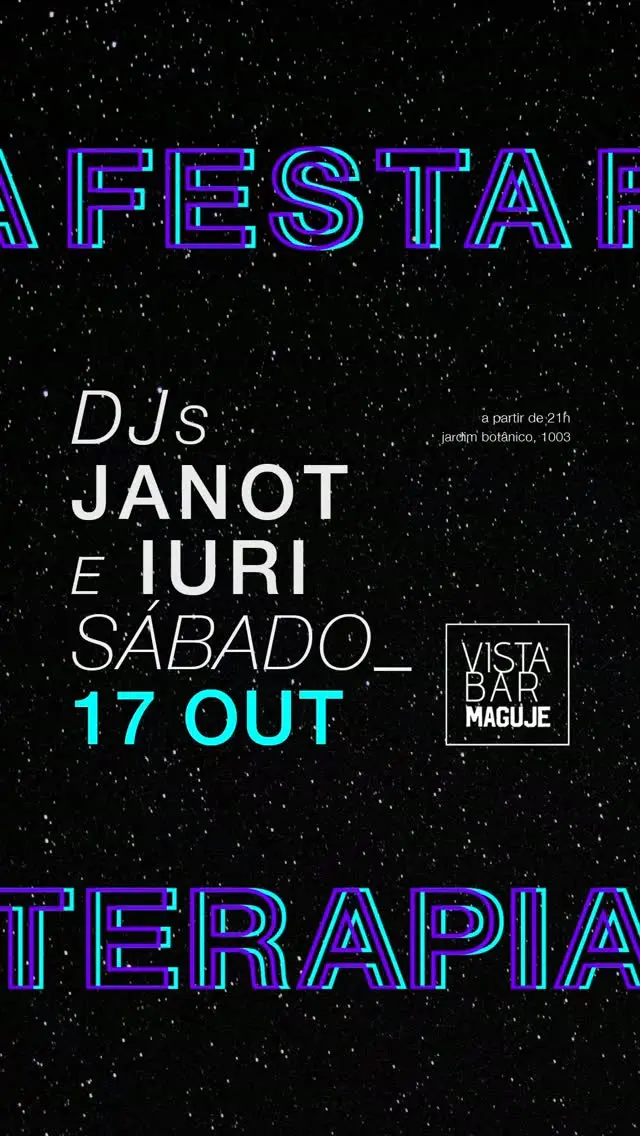 Flyer de Marcelo Janot, DJ Janot e DJ Iuri