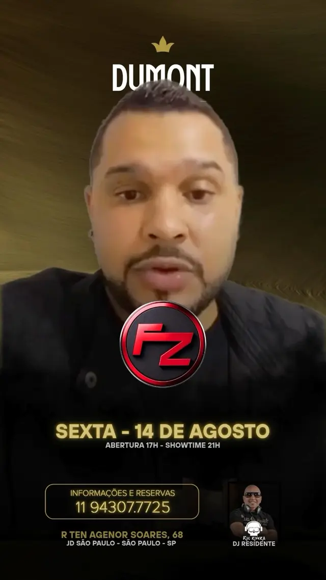 Flyer de Banda FZ, Fz e Ric Rivera